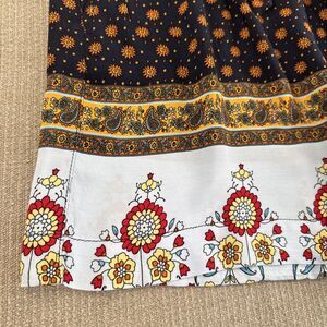 Boho Hippie Floral Flowy Pull On Beach Vacation Rayon Shorts Sz Medium Pockets